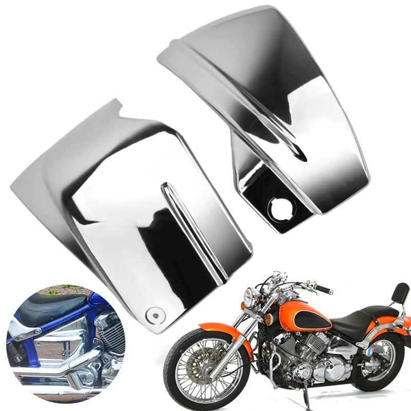 Motorcycle Left Right Side Battery Fairing Cover Protection For Yamaha V-Star 650 DragStar 650 XVS650 XVS650A Custom Classic