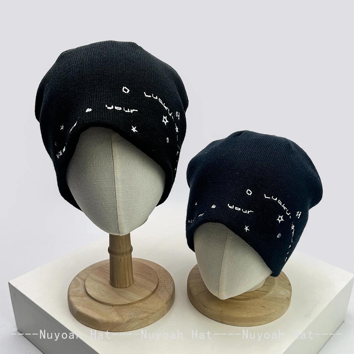 New Men Women Korean Star Letters Embroidery Knitted Hats Personal Warm Sweet Cool Fashion Beanies Simple Versatile ins Casual