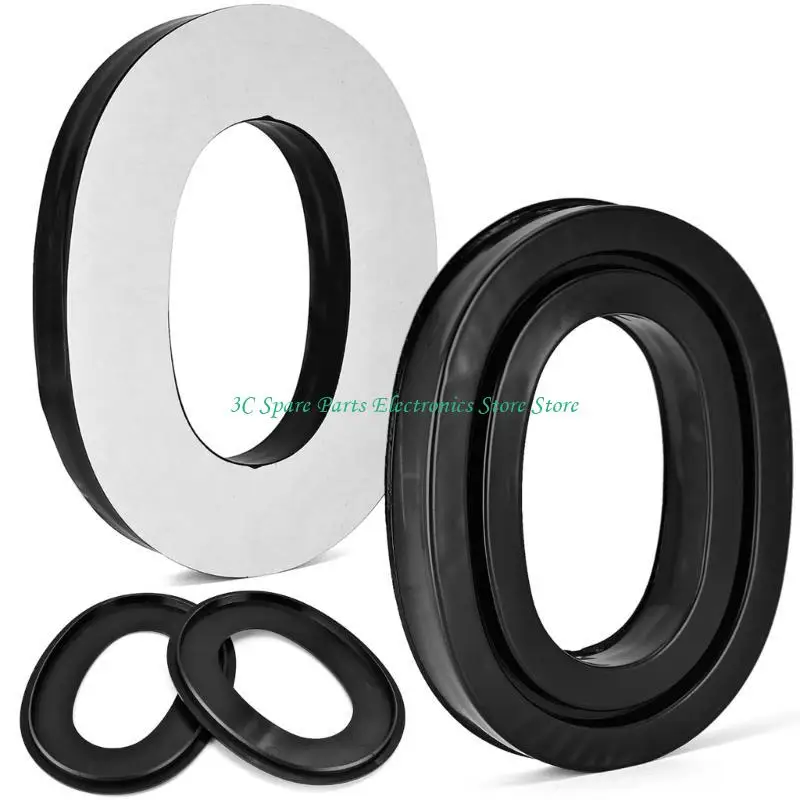 12pc Silicone Gel Ear Pads For3M Tactical100 Earphone Soft Cushion Buckle Earpads