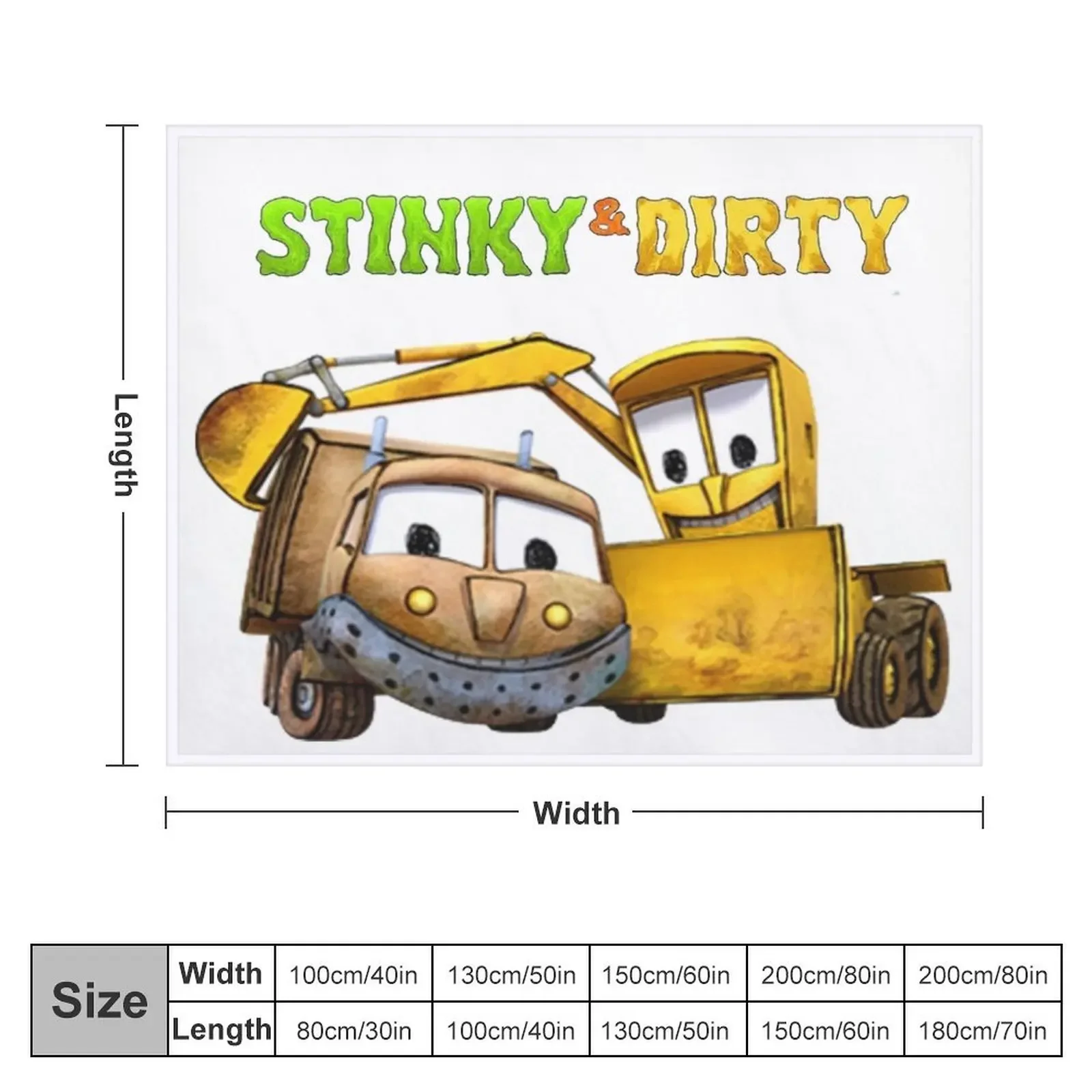 The Stinky Dirty Show Throw Blanket Bed Sofa Blankets