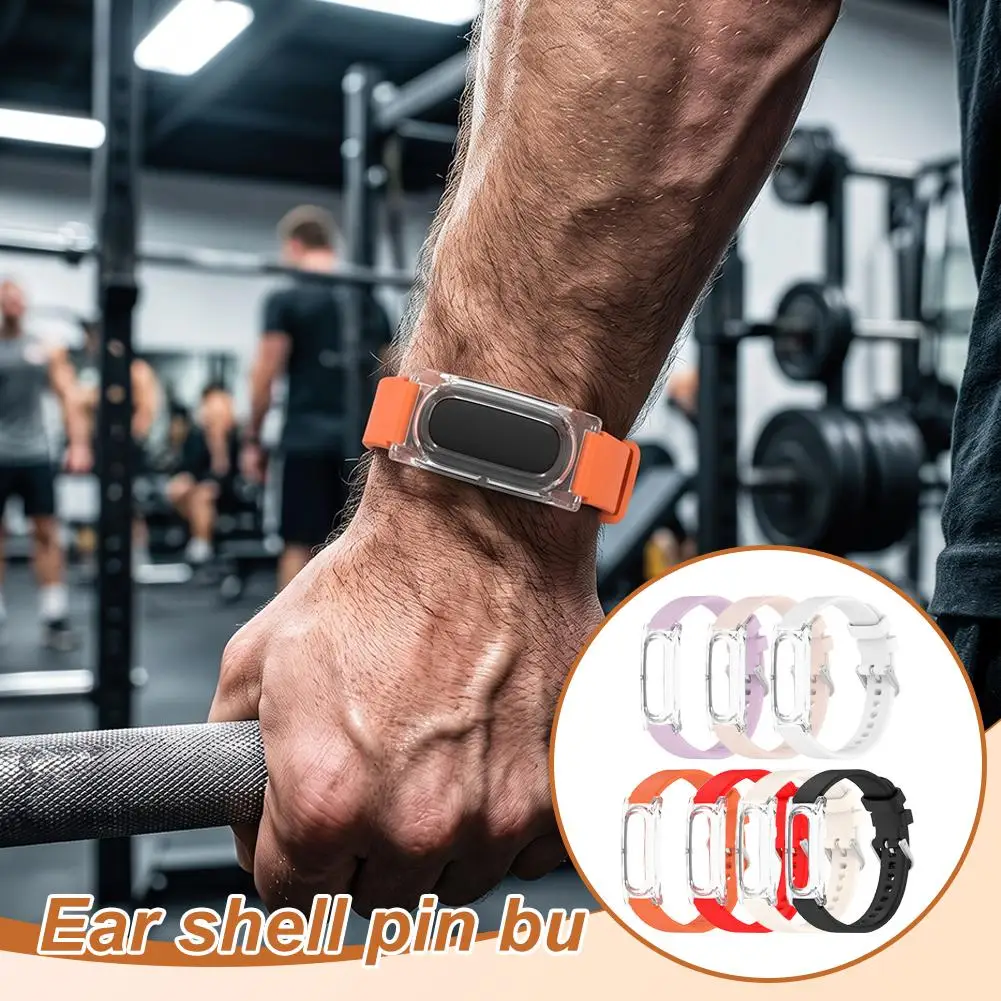 Silicone Band Compatible with Google Fitbit Air Replacement Sport Strap Adjustable Lightweight Wristband for Men Women Fitness - view 4