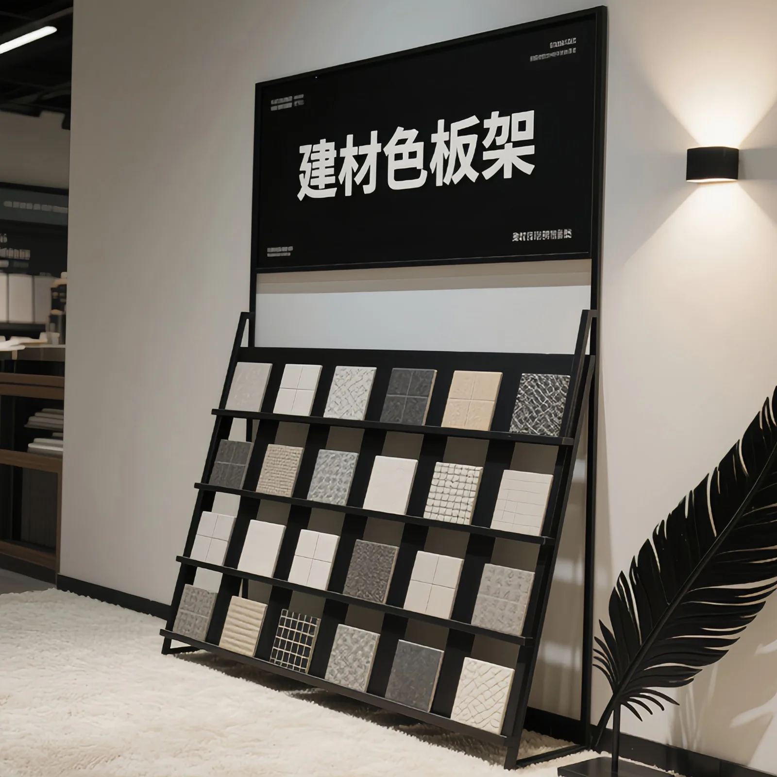 

Подставка для плитки Дверца шкафа Алюминиевая решетчатая пластина Каменный образец Полка для образцов Встроенный потолок Деревянный пол Керамическая полка