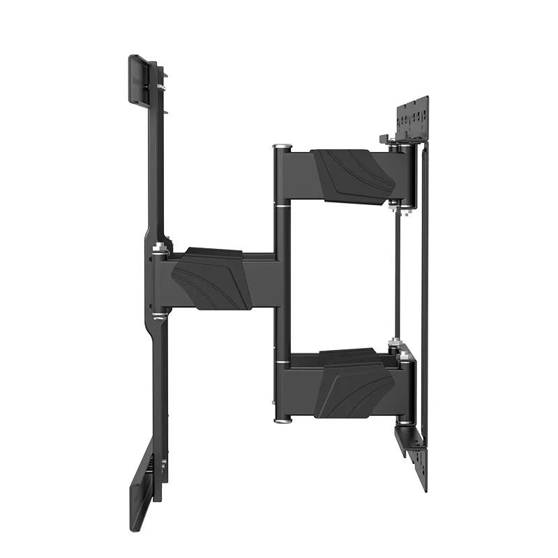 حامل تلفزيون فولاذي مثبت على الحائط قابل للسحب لبلازما LCD LED مقاس 50-90 بوصة