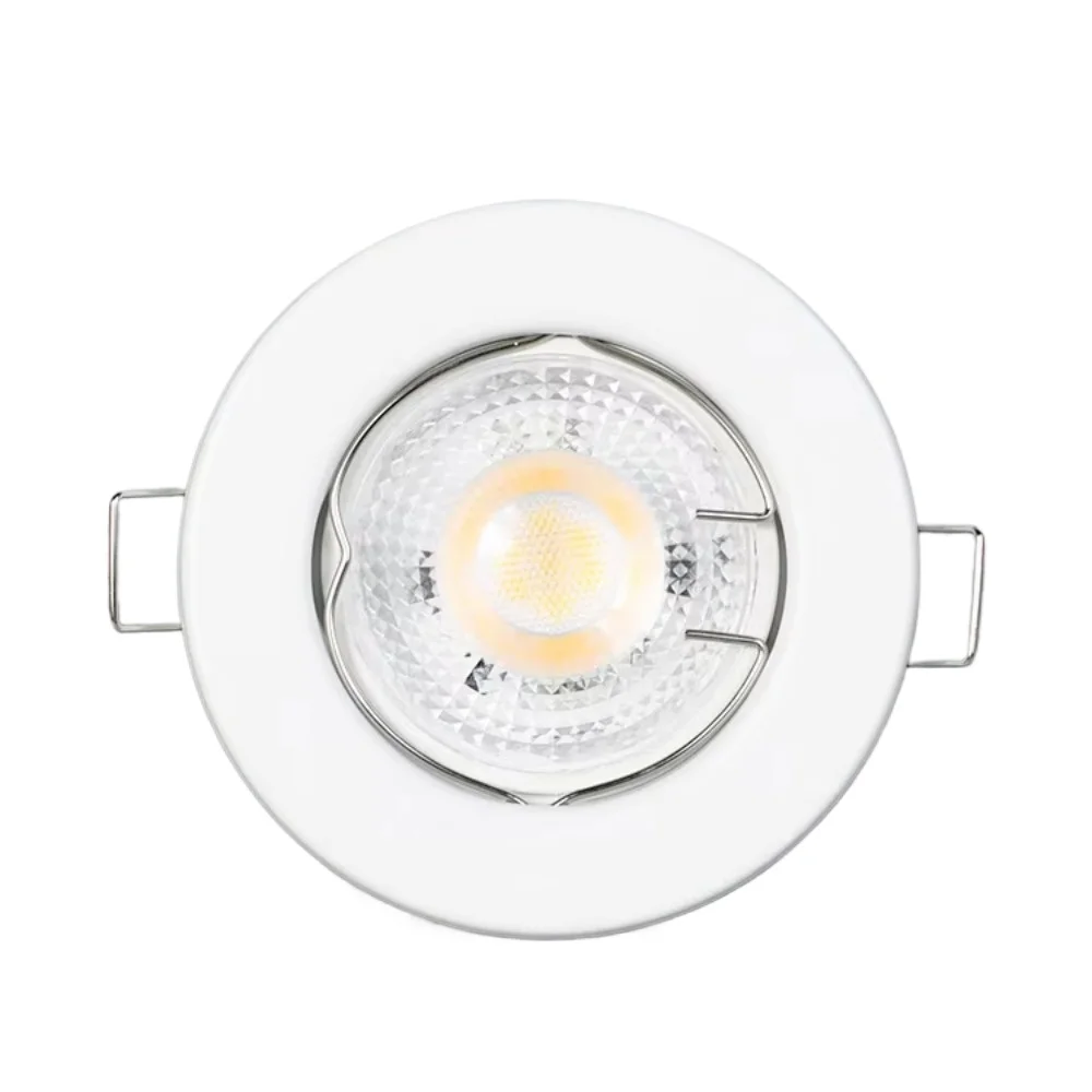 2/4/10pcs Metal White/Black GU10 Frame Recessed Lighting Fixture Fixed Spot Downlight Housing Modern Aluminum Alloy Lamp