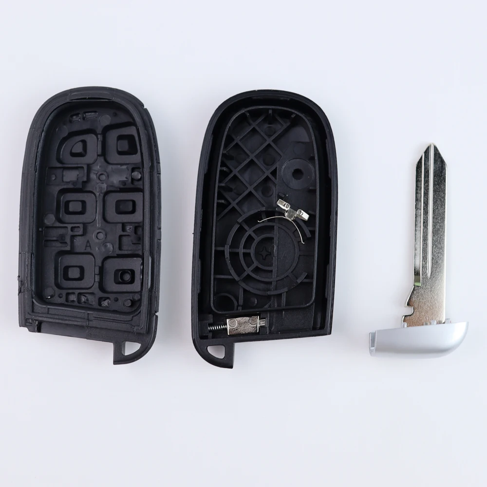 Car Key Fob Case Shell Housing for Fiat 500 500L 500X Toro for Jeep Compass Renegade for Dodge Charger Challenger Redeye SRT