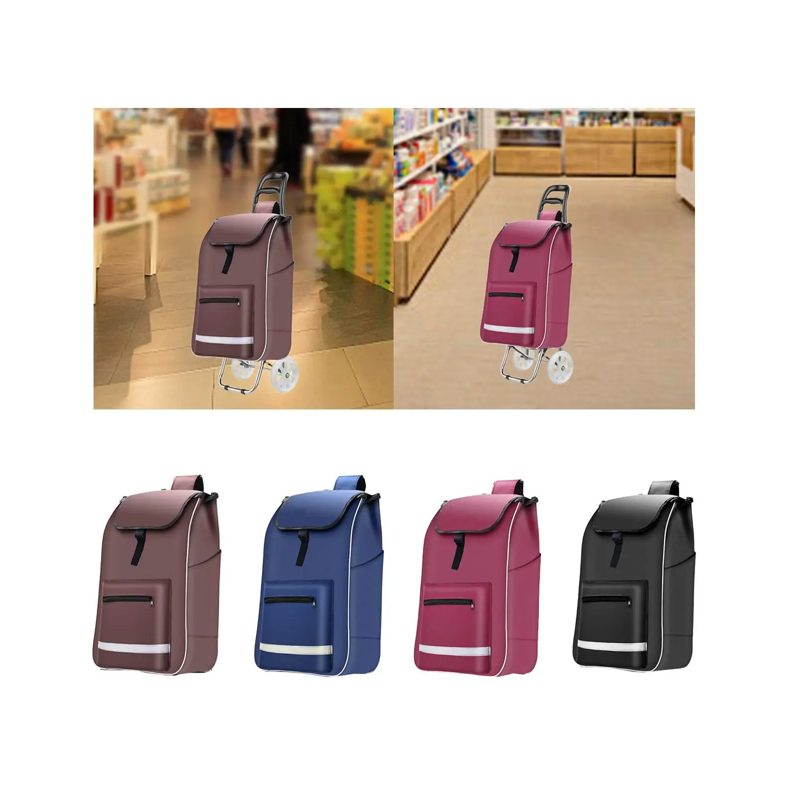 

Shopping Cart Replacement Bag Portable Wear Resistant Multifunctional Grocery Cart Bag for Office Indoor Kitchen Shopping Carts