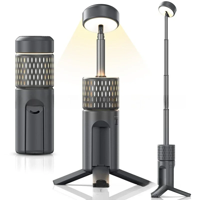 Outdoor camping telescopic light, multi-function portable camping light, rechargeable long battery life camping light