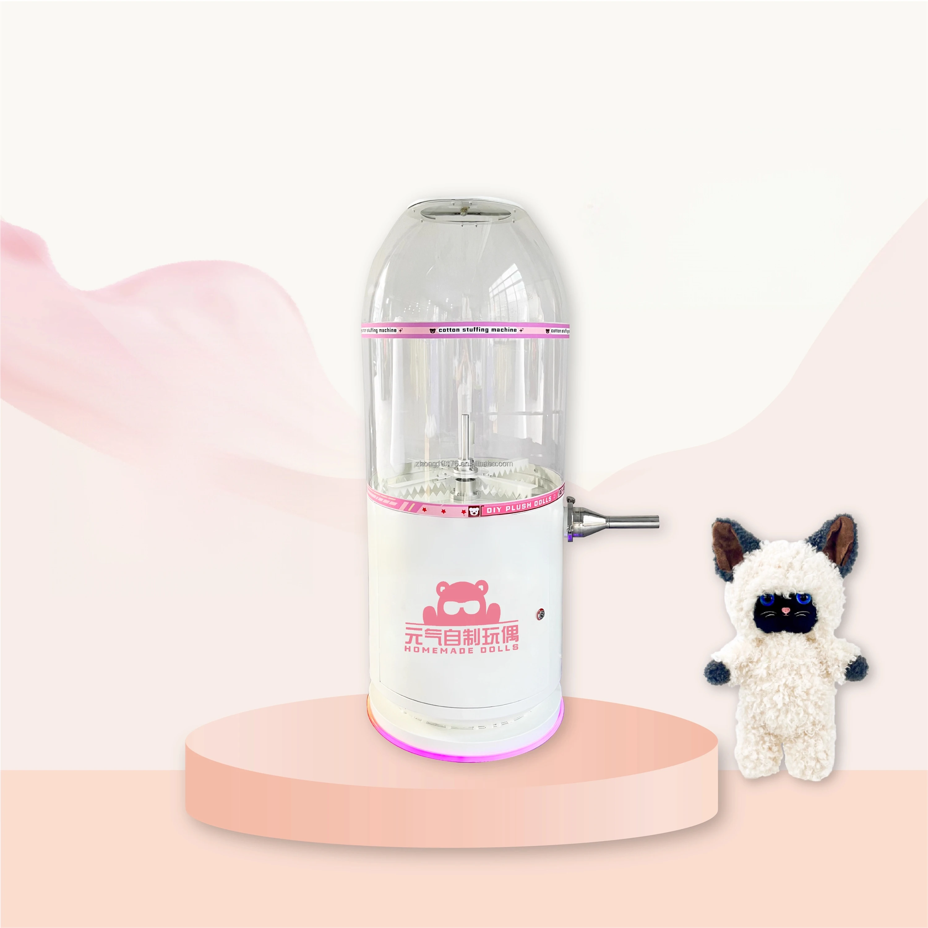 Small Vertical Soft Toy Making Machine Plush Teddy Bear Filling Stuffing Machine