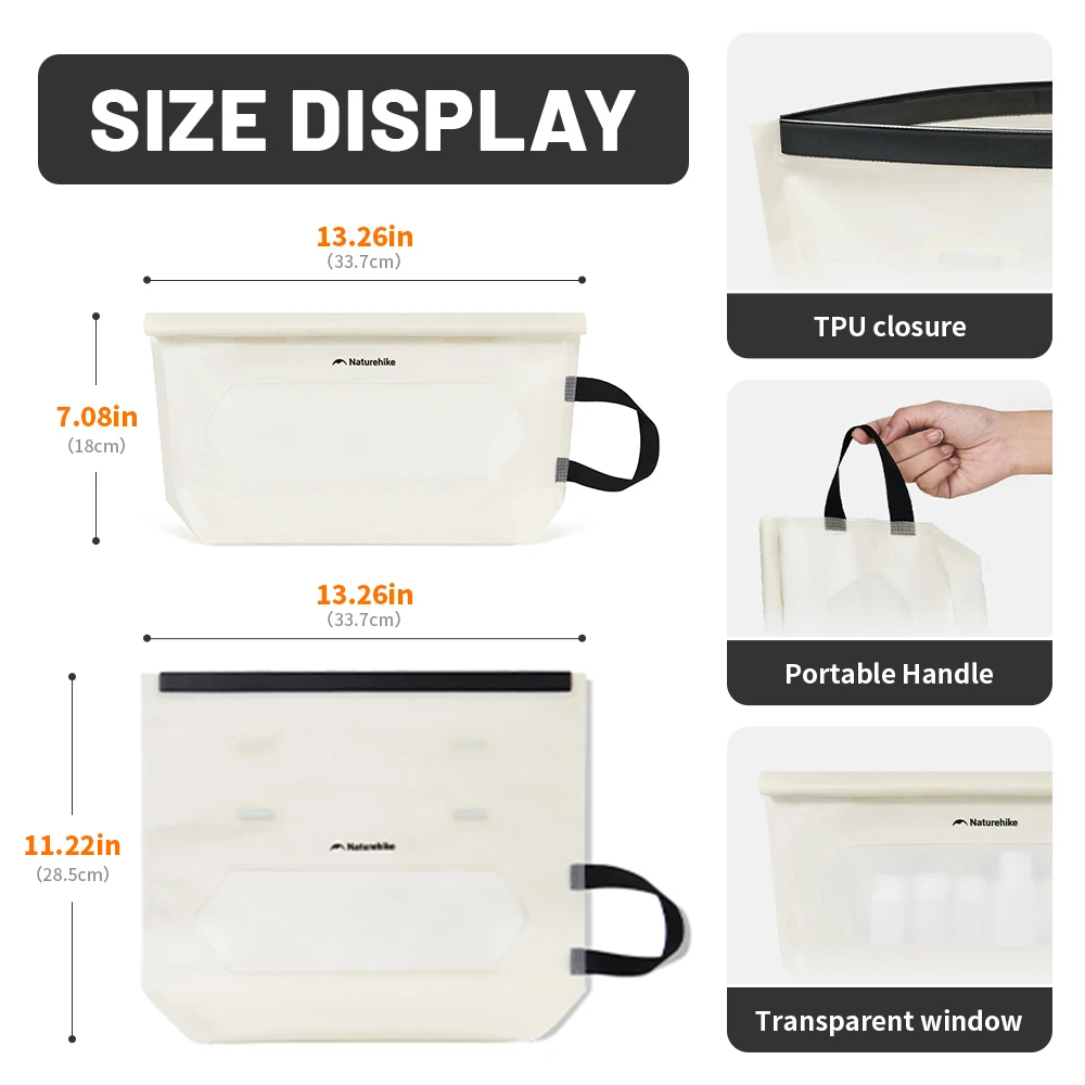 Naturehike Waterproof Toiletry Bag Travel Organizer Makeup Bag Beautician Cosmetic Bag Toiletry Bag Make Up Pouch Wash Bags
