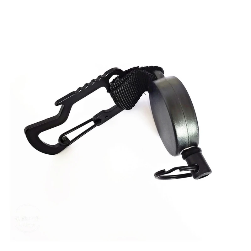  Retractable Keychain Heavy Duty Carabiner Badges Holder Featuring Antidrop Clip and Bottle Opener Capability