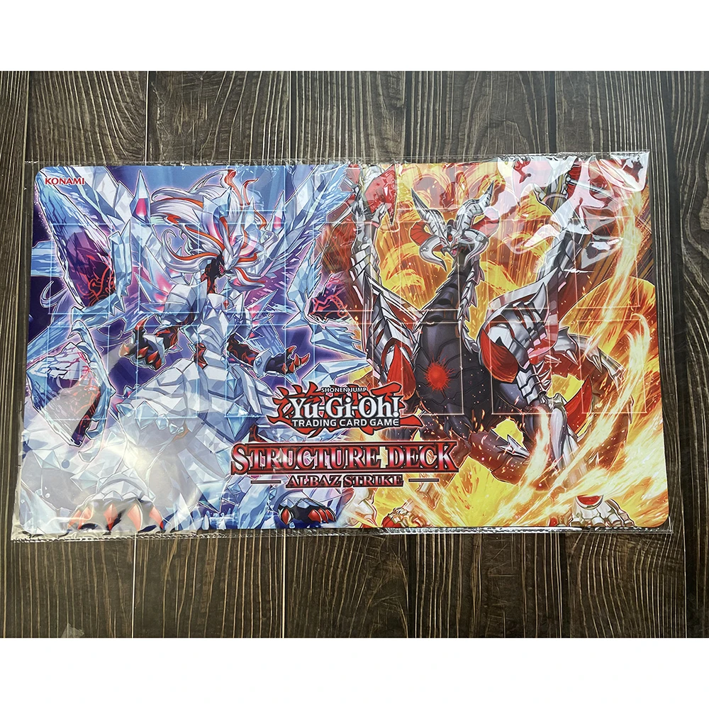 Yu-gi-oh Mirrorjade the Iceblade & Lubellion the Searing Dragon Card Pad Custom Playmat YGO Play Mat KMC TCG YuGiOh-335