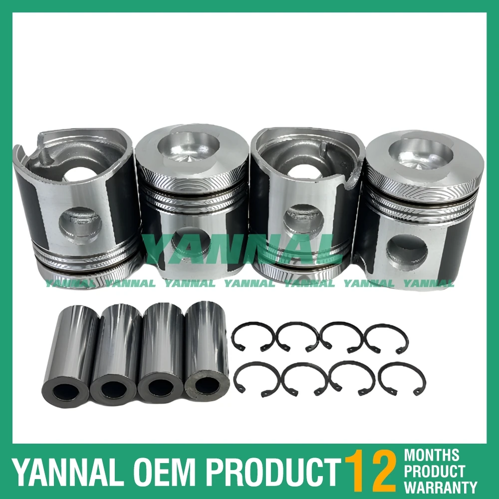 Superior quality 4PCS BF4L913 Piston Kit 4151131 For Deutz Excavator Engine Parts