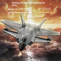 Cross border new product KF700 six channel remote-controlled aircraft glider J-20  jet children's model flight toy