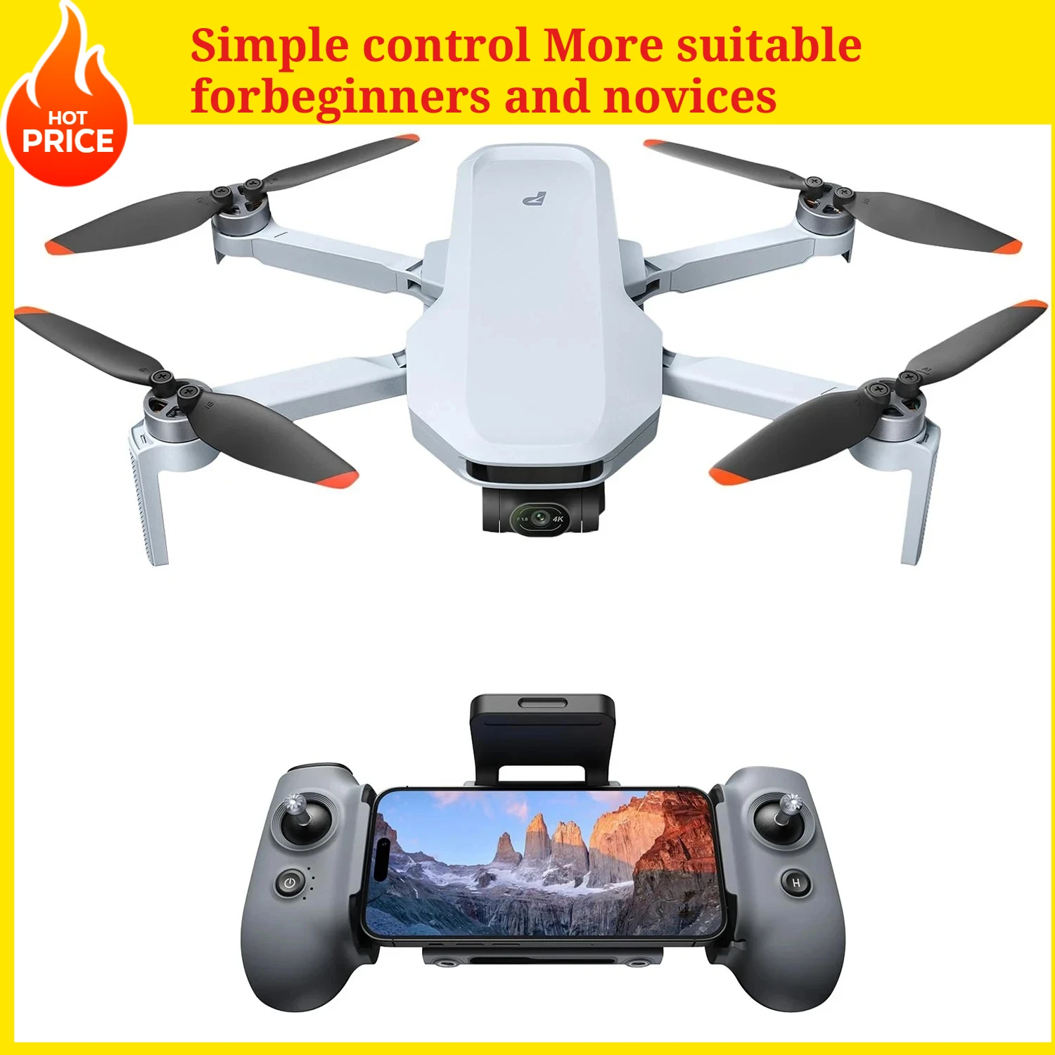 

2026 New ATOM Drone with Dual Cameras, 4K HDR Video, 8K Photography, 3-Axis Gimbal, Under 249g, 10KM Transmission, AI Night Shot