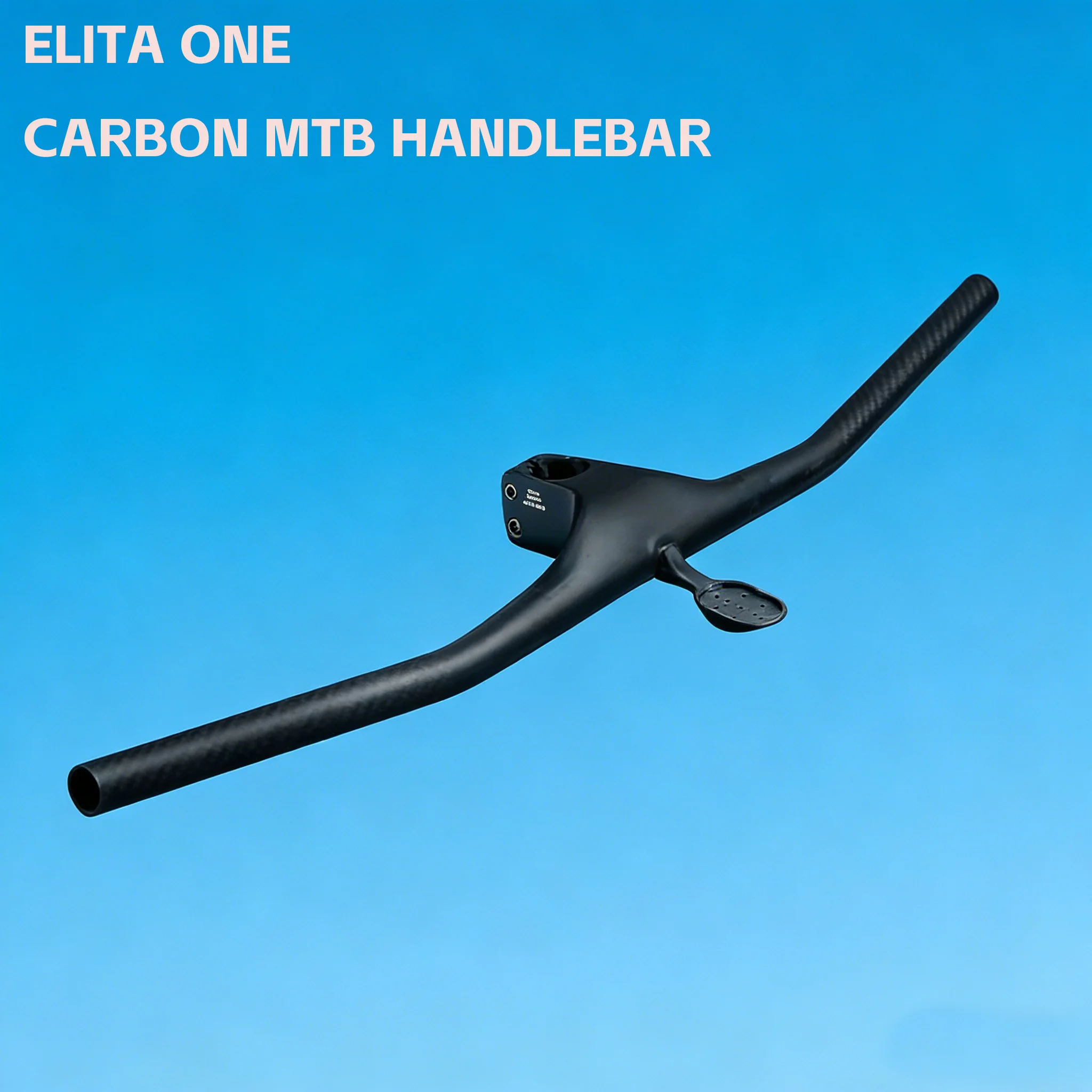 Elitaone Carbon MTB Handlebar 235g Integrated 28.6mm -22 Degree for Mountain Bike Compatible 700-740mm Stem 50-100mm Bicycle Par
