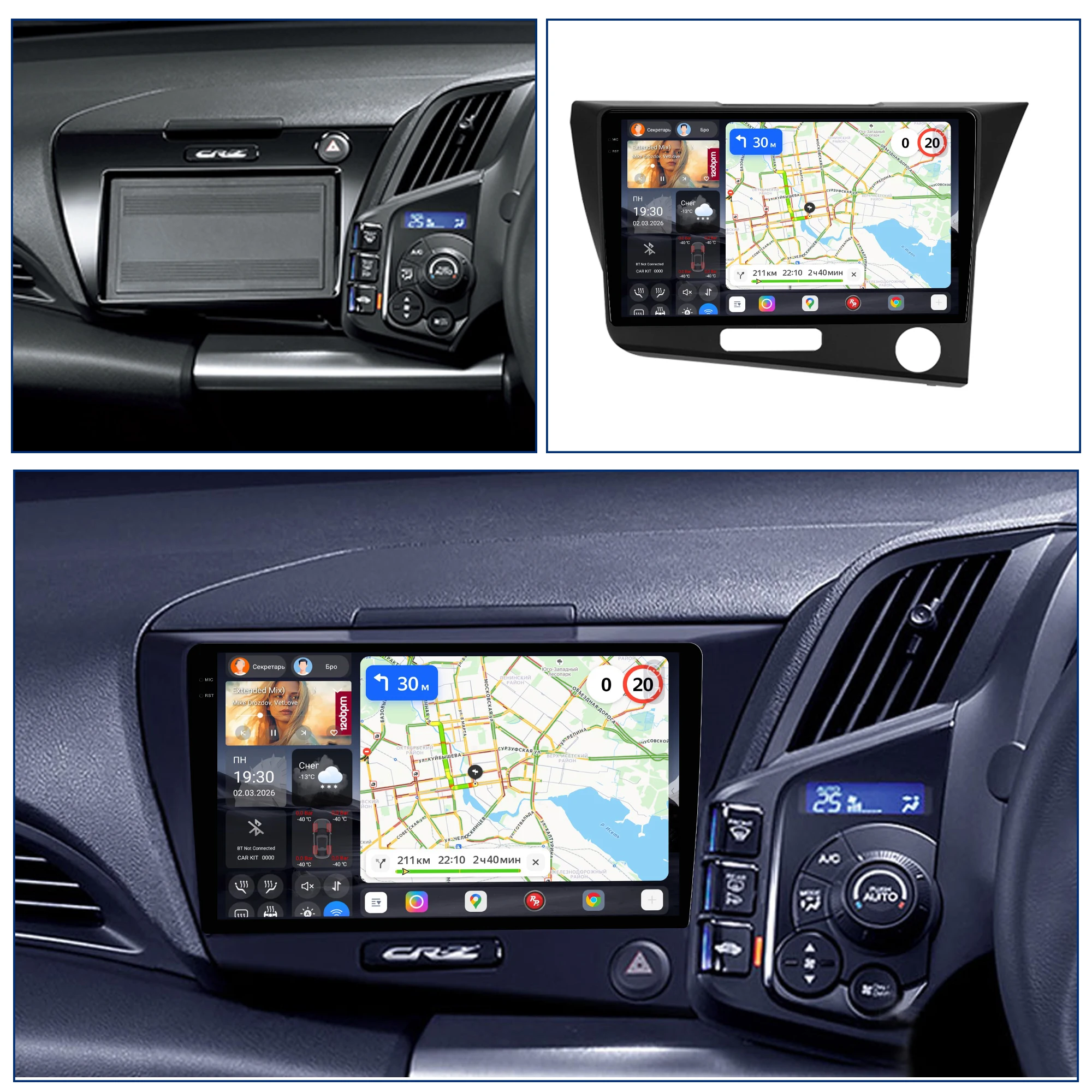 Redpower Katana 120W X 6CH Android Car Radio Player Screen for Honda CR-V CRV 2 2001 - 2006 CarPlay Bluetooth Hi-Fi