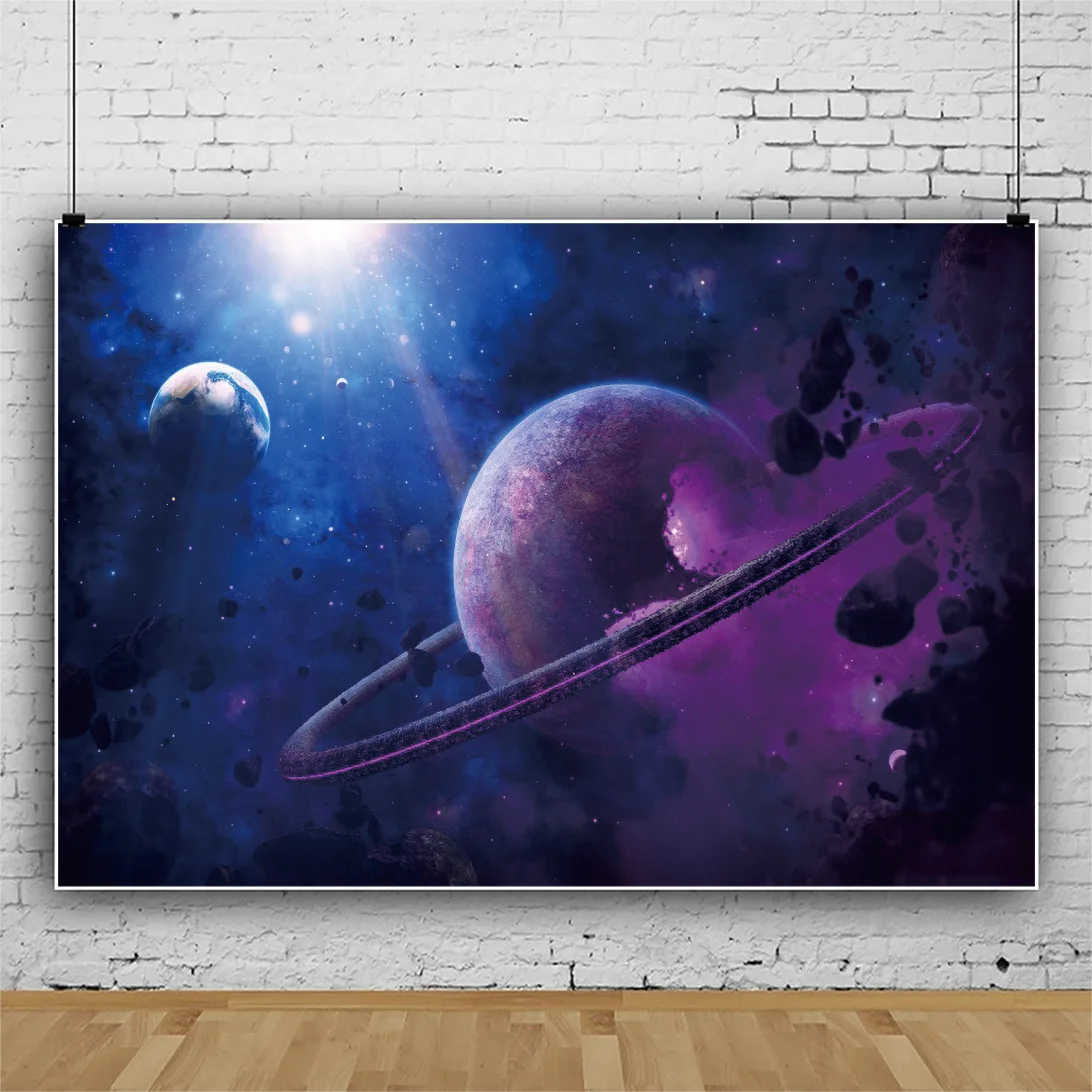 Фиолетовые розовые фантазийные Звездные вселенные галактические фоны фотографический фон Фотография Студия реквизит фотосессия