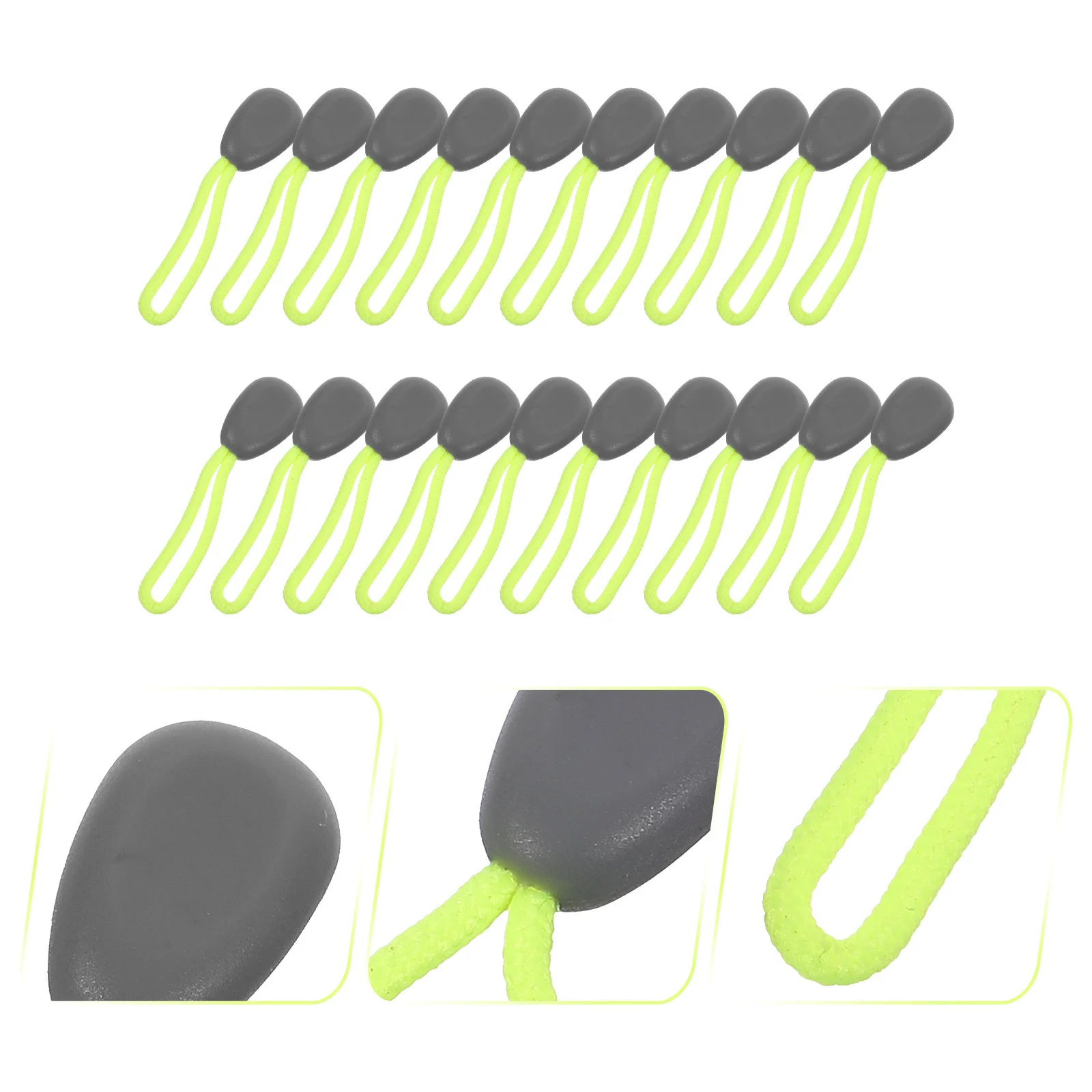 

30Pcs Universal Zipper Pull Replacement -Resistant Zipper Heads for Backpacks Bags Luggage Jackets DIY Clothes