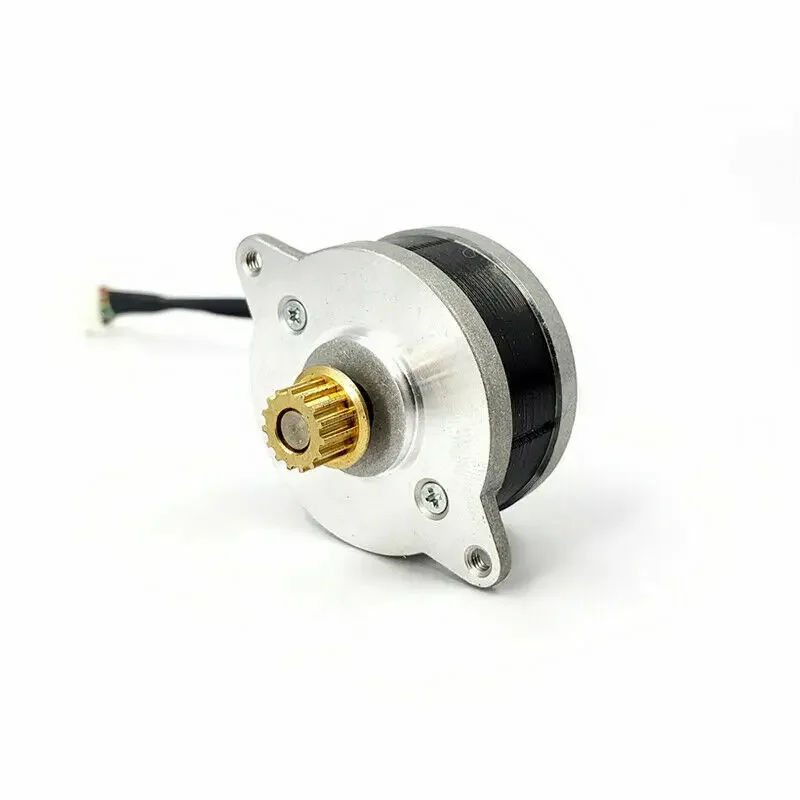 Micro YK36H17HM Round Thin 2-Phase 4-Wire Stepper Motor 0.9 Deg 36MM Stepping Motor with Copper Pulley for Monitoring Pan Tilt