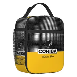 Cuban Cohibas Resuable Lunch Boxes for Women Leakproof Cooler Thermal Food Insulated Lunch Bag Office Work