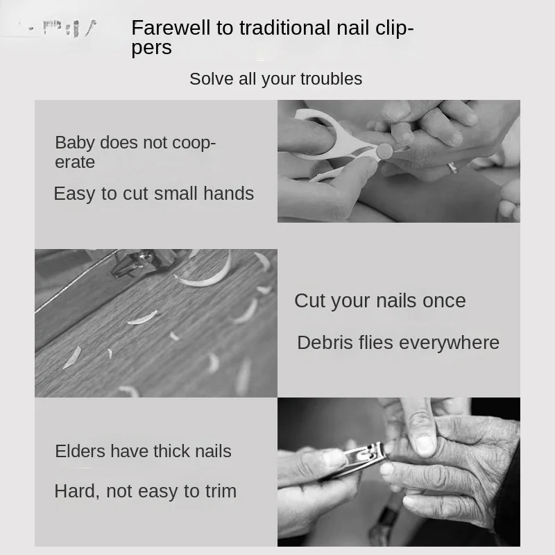 Coupe-ongles électrique portable avec chargement USB, taille-ongle multifonction, coupe-ongles pour enfants et hommes