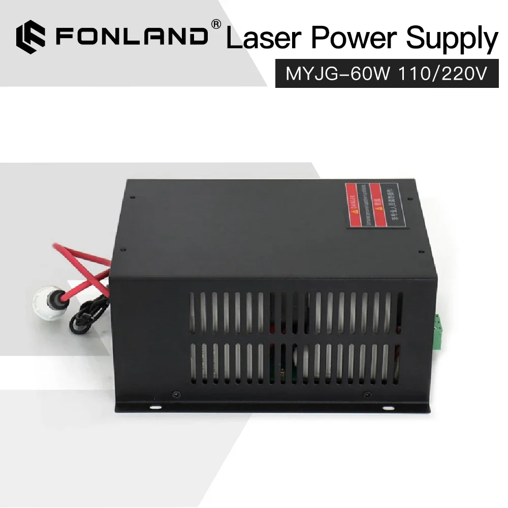 MYJG-60W CO2 Laser Power Supply 110V/220V 60W for Laser Tube Engraving Cutting Machine