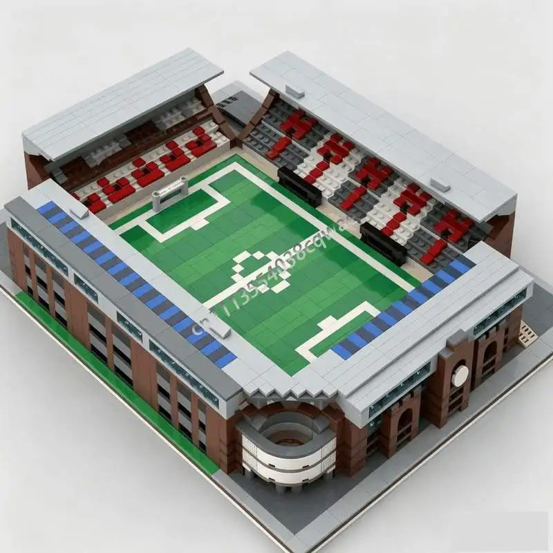 2203Pcs Moc Football Stadium Architecture Model Custom Puzzle Diy Assembly Building Blocks Educational Toy Popular Gift Display