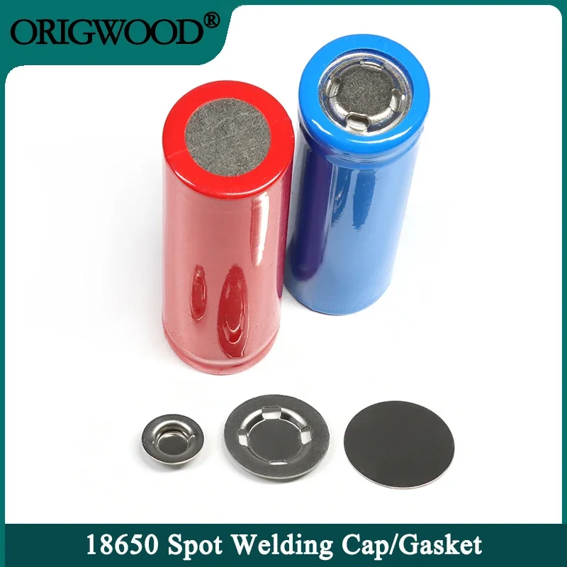 18650 Battery Spot Welding Cap Alternative Electrode Tip Cap  Positive Spot Welding Accessories Battery Negative Flat Gasket