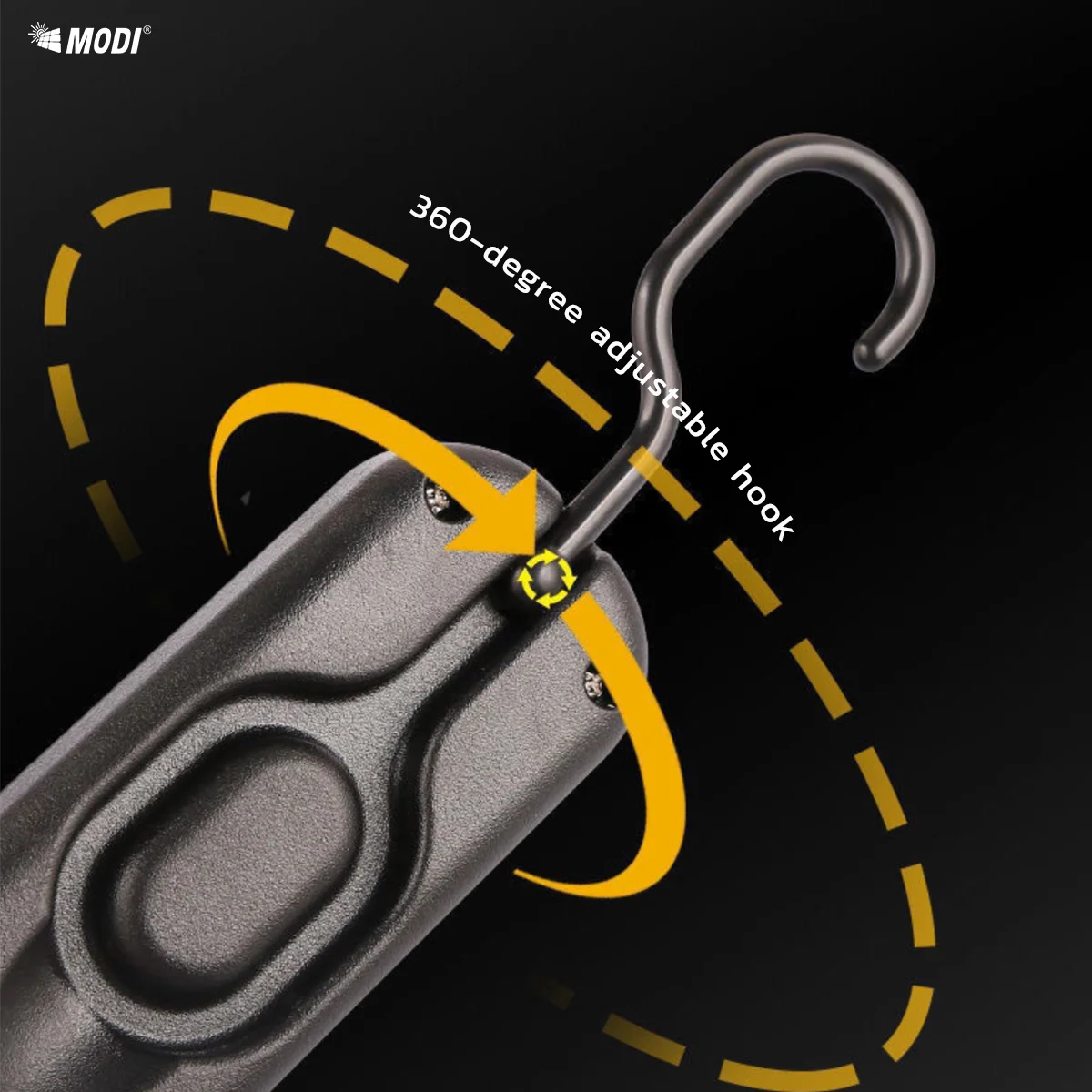 SOLAR LED Torch Work Light Portable Auto Repairing Lamp Rechargeable Camping Lantern Handheld Floodlight With Magnet & Hook