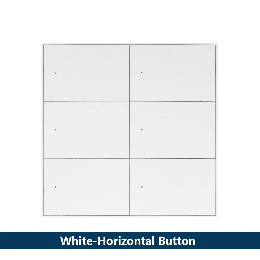 Zemismart 6-Gang-Zigbee-Schwarzunterbrecher mit neutralem Push-Wandlichtschaltern, funktionieren mit Tuya Smartthings Alexa Google Home