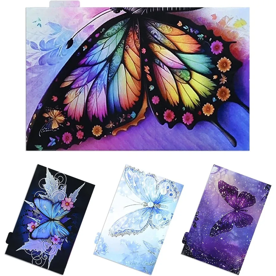 

8 шт. наклейки для кредитных карт, кожа для дебетовой карты Beautul, лазерная фиолетовая бабочка, водонепроницаемые и съемные тонкие виниловые скины для дебета Ca