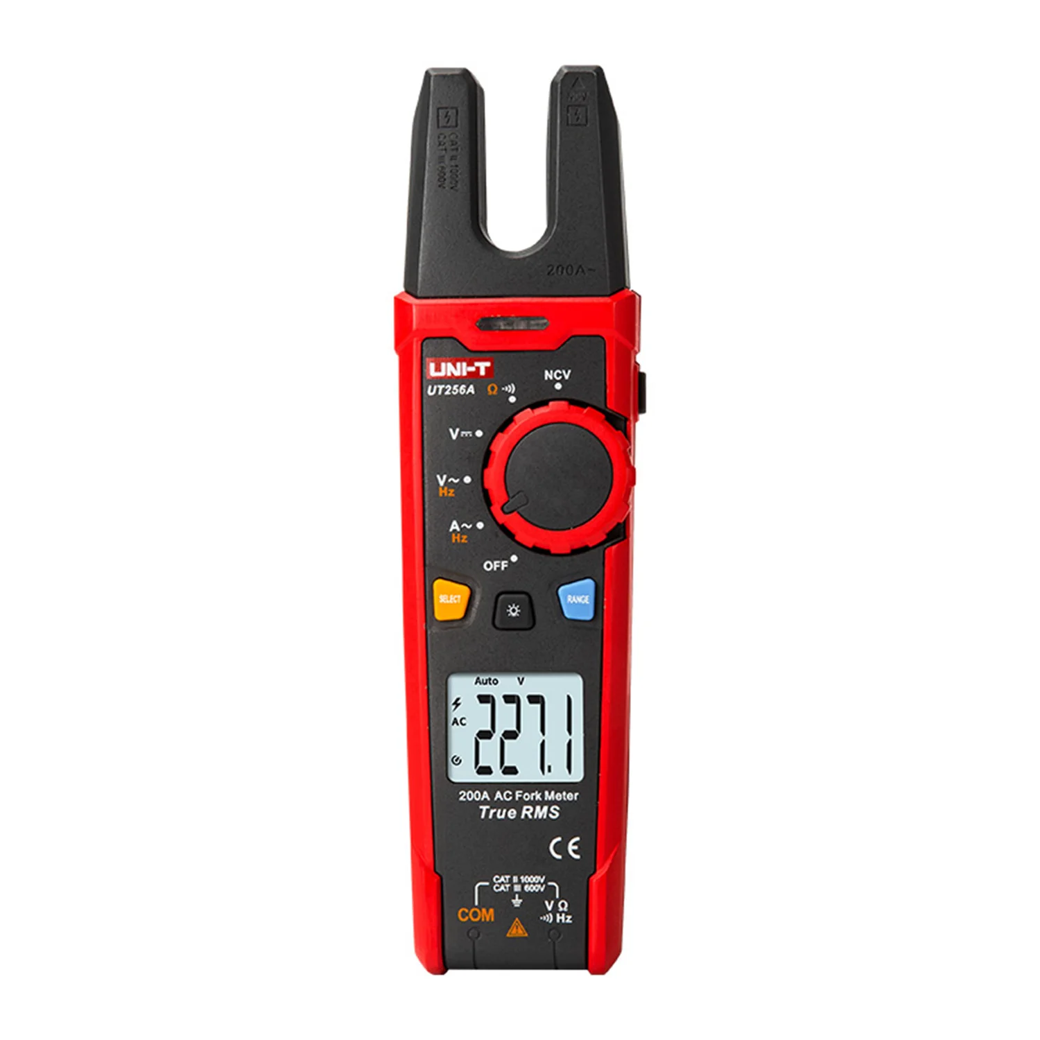 UNI-T UT256A Digital Clamp Meter True RMS Fork Meters AC Current Pliers Ammeter Fork Meter Voltmeter Capacitor Frequency Tester