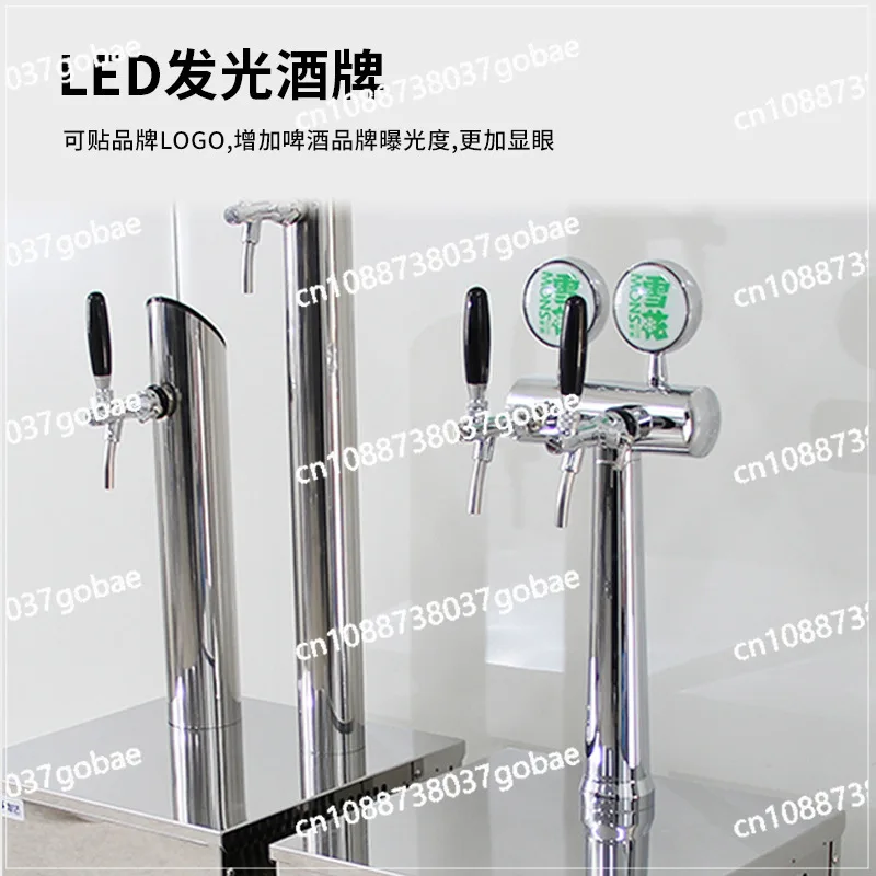 Double-head three-head vertical draft beer machine, water-cooled beer machine, commercial - view 4