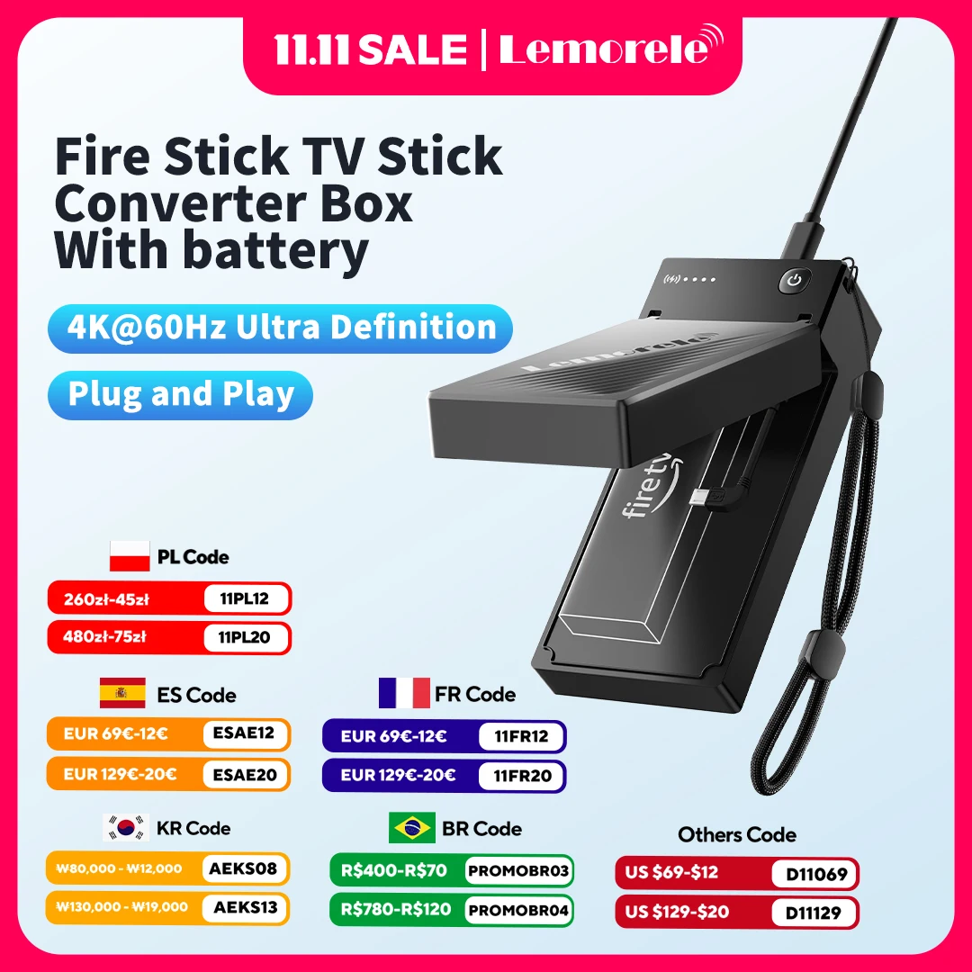 

Lemorele 4K HDMI to Type-C Switcher Адаптер для зарядки очков AR Видеоадаптер с аккумулятором Конвертер очков AR для ТВ-палки