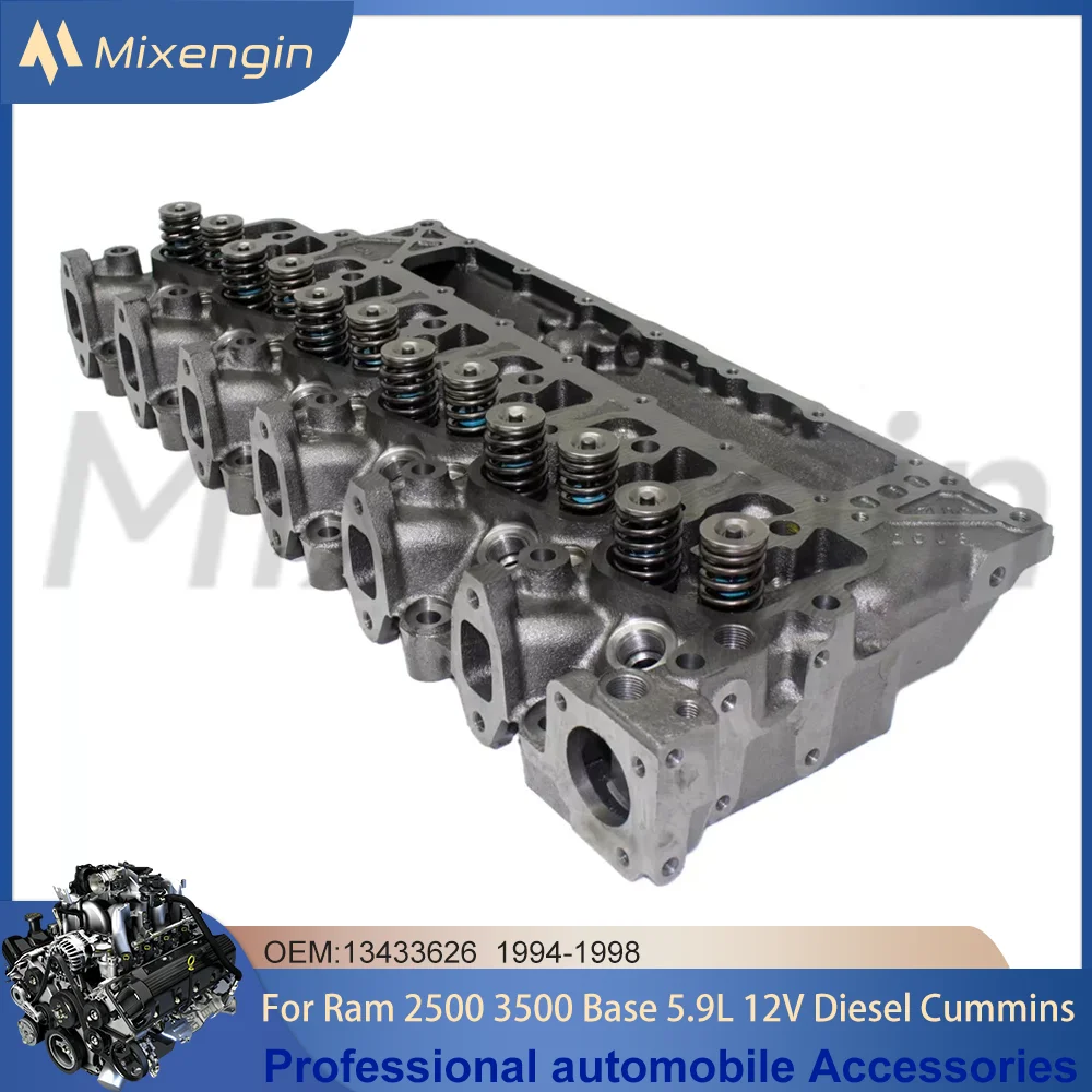 AUTO Engine Parts Cylinder Head Assembly For Dodge Ram 2500 3500 Base 5.9 L T L6 12V Diesel Cummins 1994-1998 6BTA 13433626