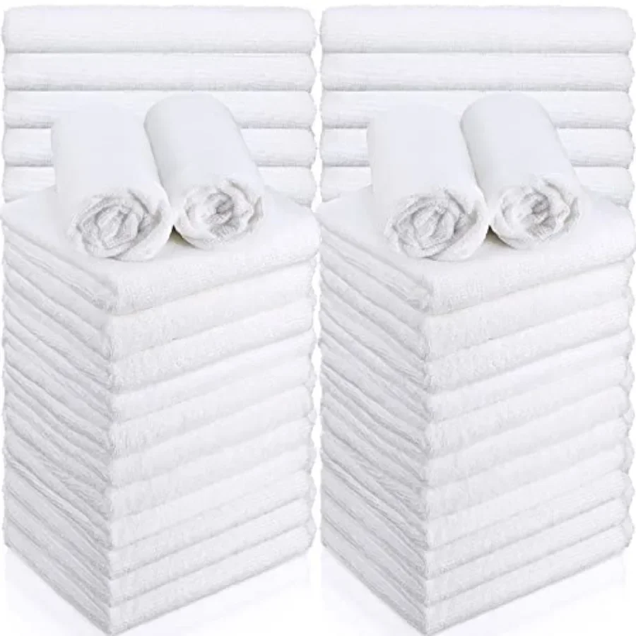 

Salon gym bath spa home use; microfiber; white; bleach-proof absorbent quick-drying hand towels 16 x 27 inches 36-pack