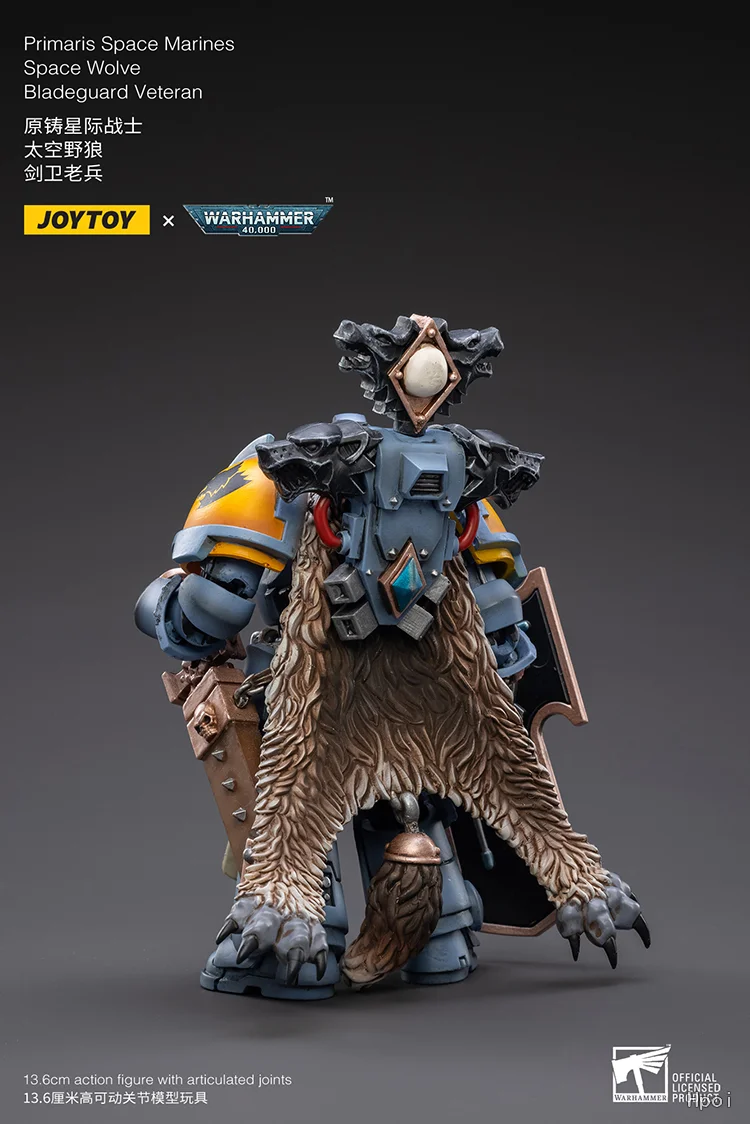 【TM】Auf Lager JOYTOY Warhammer 40K Space Wolve Bladeguard Veteran Maßstab 1/18 Actionfiguren Modell Spielzeug Geschenk Sammlerstück Dekoration