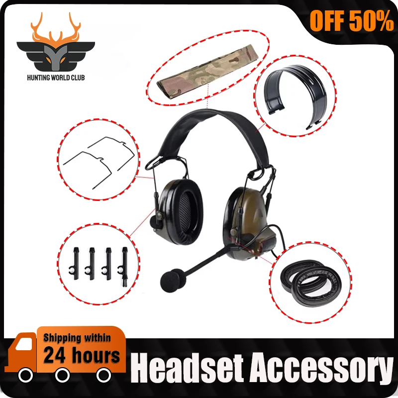 WADSN Airsoft Tactcial Shooting Headphones Headband Hoop Bracket For Comtac II III Series Softair PTT Headset Accessories