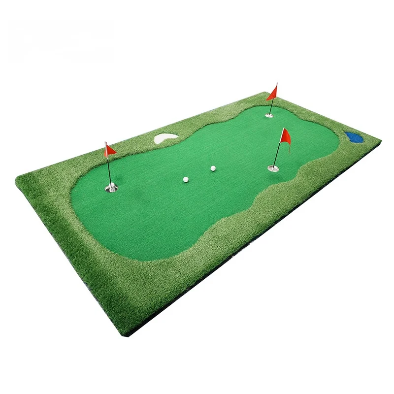 

Portable Indoor/Outdoor Golf Putter Mat Practical Putter Green Training