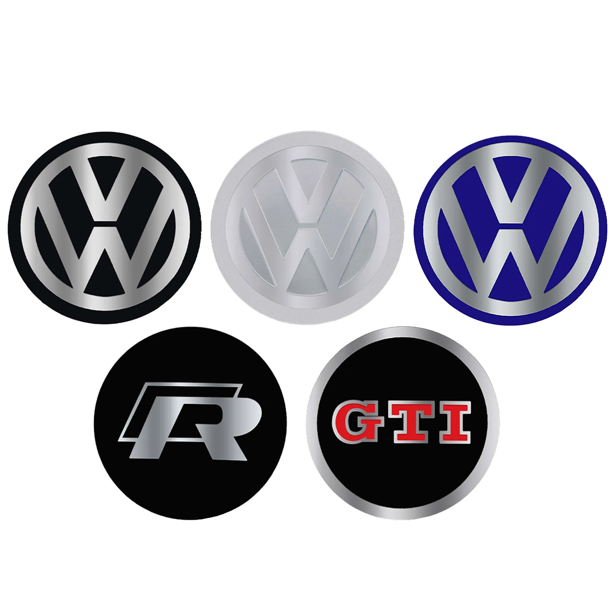 4 SZTUK 60/63/68 MM Kołpaki centrujące do felg samochodowych Akcesoria do Volkswagen VW GTI R Golf Polo Tiguan Passat Jetta GTD