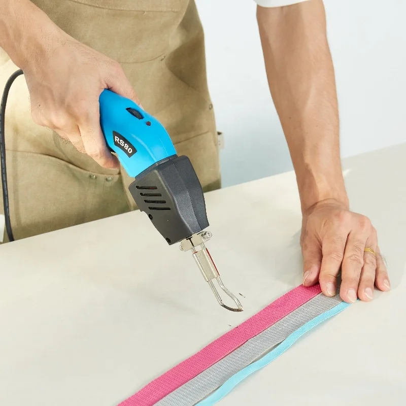 80W Air-cooled System Leather Rope Webbing Continual Operation DIY Household Hot Electric Heat Cutting Fabrics Cutter Knife