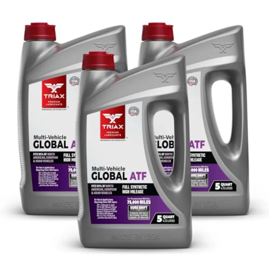 

Multi-Vehicle Global ATF Full Synthetic Compatible with Honda DW-1 Dexron III and VI Mercon V Nissan Matic ATF +4 TES 295 and M