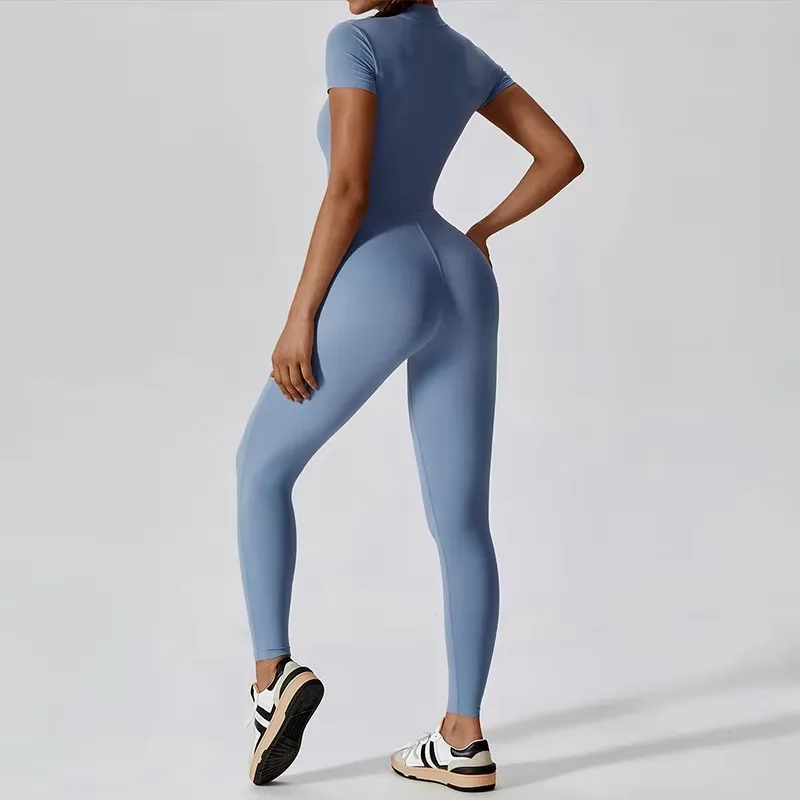 New Yoga Clothes Suit Workout Sports Set Women Bodysuits Gym Set Women Training Siamese Fitness Jumpsuit Female Sportswear image 2