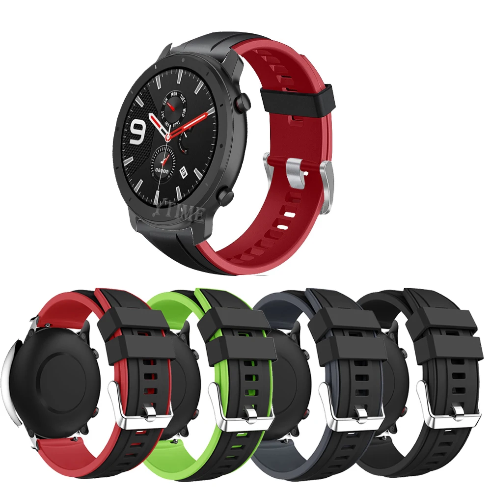22 مللي متر سوار حزام ل شاومي Huami Amazfit GTR 47 مللي متر حزام ساعة ل Amazfit بيس/ستراتوس/ستراتوس 2 3/GTR2/GTR 2E/GTR3 برو حزام