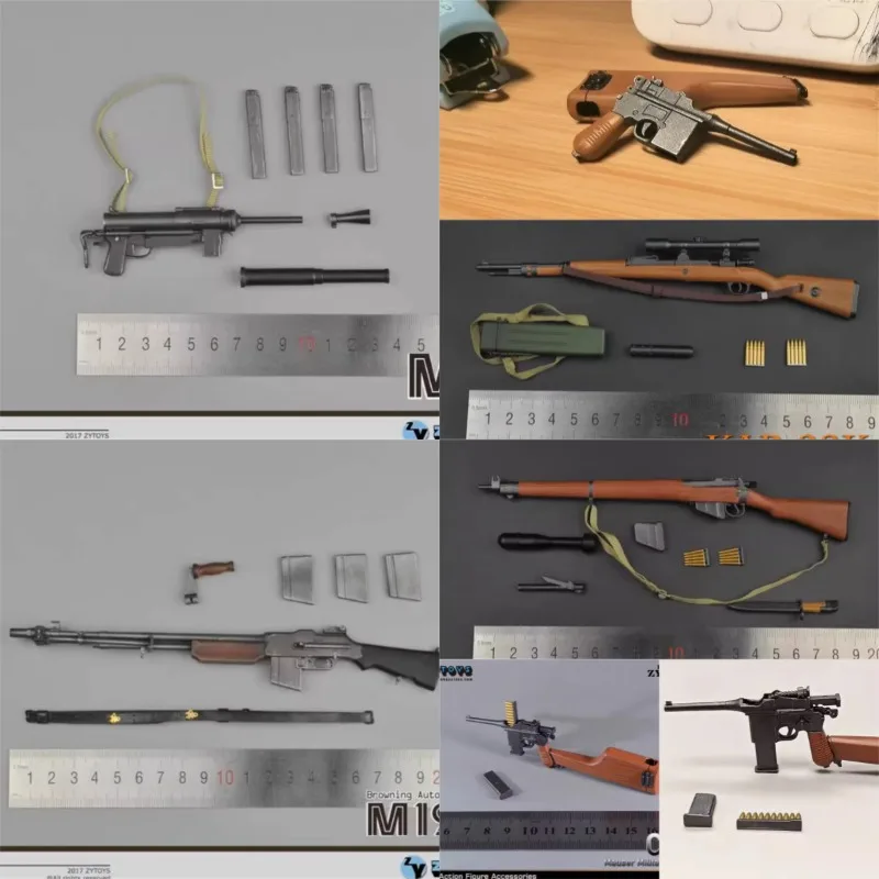 ZYTOYS ZY2015 ZY2016 ZY2017 ZY2003 ZY2004 ZY2019 1/6 Scale Kinds of Arms PVC Mini Toys Gun Model Sniper for 12