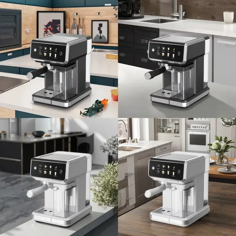 Portable Electric Espresso Machine 20 Bar Pressure for Home and Hotel with Plastic Milk Container Multifunctional Coffee