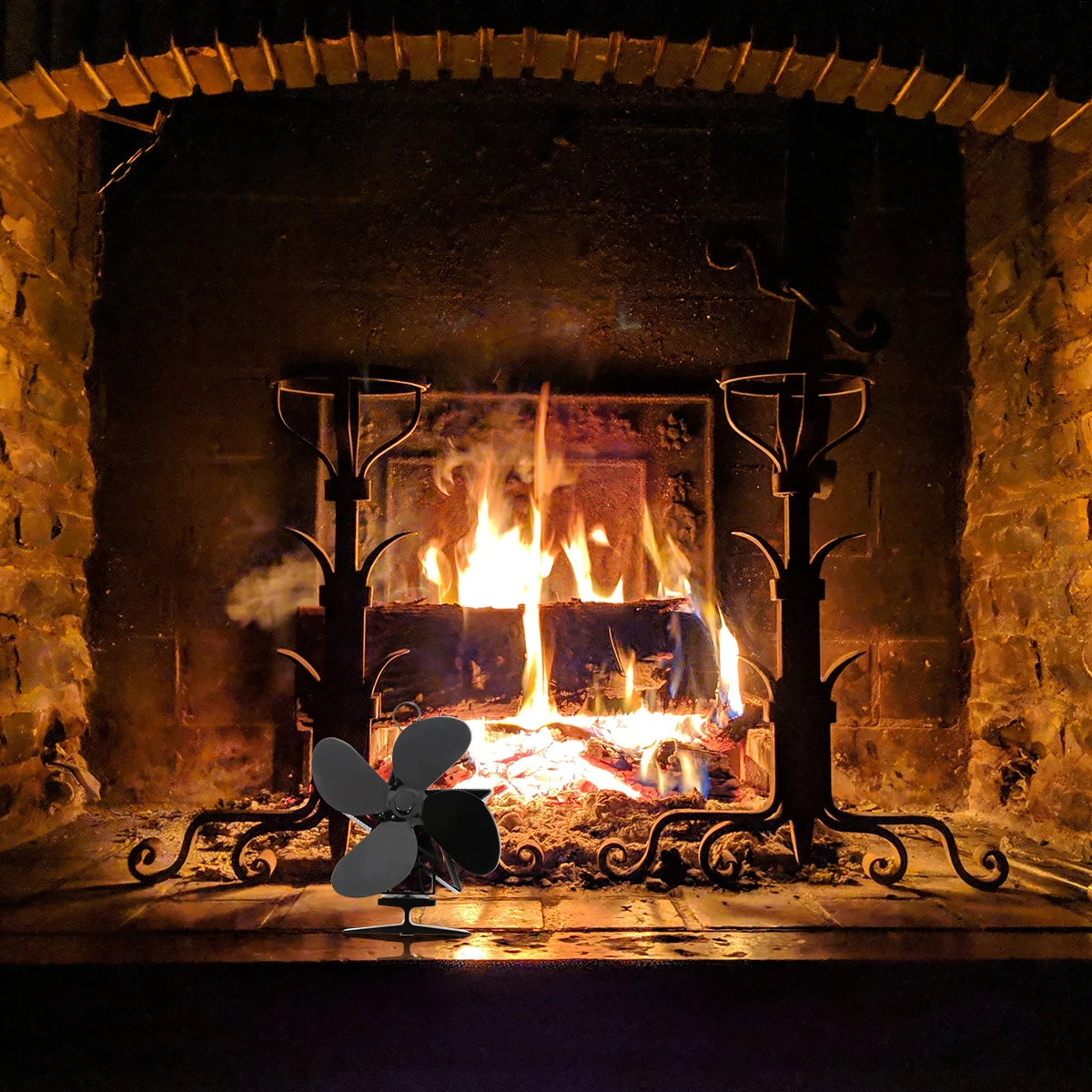 

Fireplace Fan Heat Powered Fan Warm Air Fan Stove Fan Silent Stove Fan