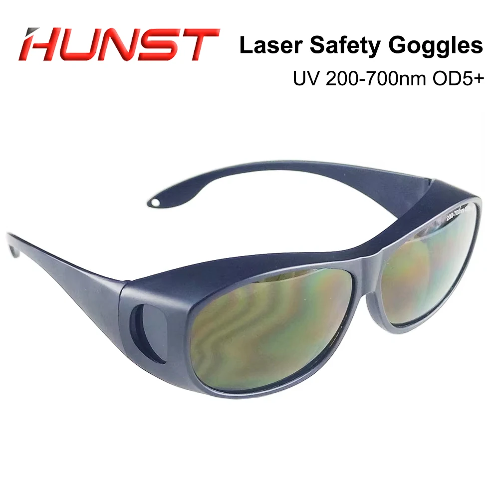 HUNST OD5+ Professional Laser Safety Goggles for 355nm 450nm 520nm 532nm 650nm UV,Green,Blue, Red Laser Eye Protective Goggles