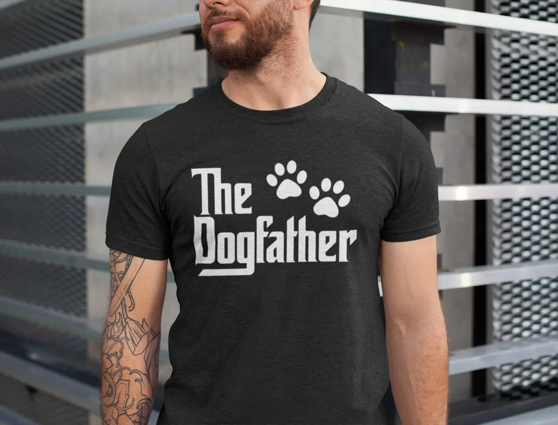 The Dogfather T-Shirt „Dad Dog“ zum Vatertag, lustig für Hundebesitzer