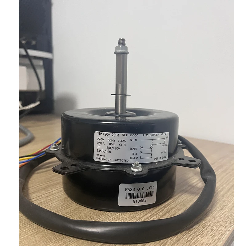 YDK120-20-4 all copper wire mobile air cooler motor 4500 air volume universal forward and reverse rotation